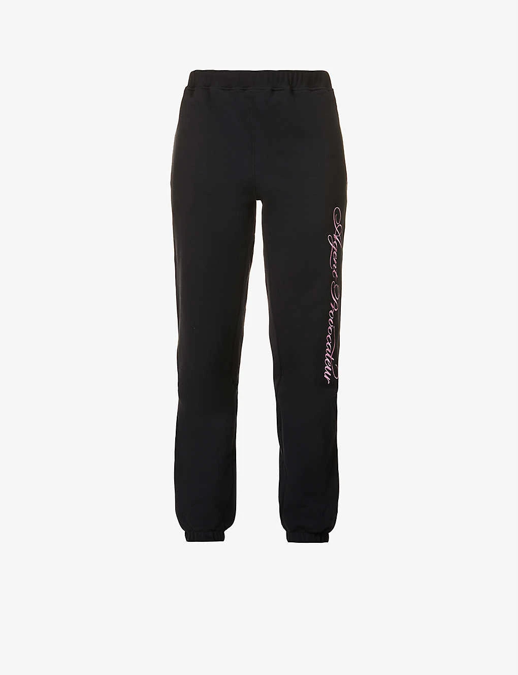 AGENT PROVOCATEUR Rayley Tapered-leg High-rise Cotton-jersey Jogging Bottoms 3 AGENT PROVOCATEUR Rayley Tapered-leg High-rise Cotton-jersey Jogging Bottoms