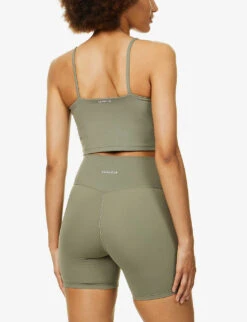 Ultimate Fitted High-rise Stretch-jersey Bike Shorts 10 Ultimate Fitted High-rise Stretch-jersey Bike Shorts -Sweaty Betty Store R03832991 OLIVEGREEN ALT03