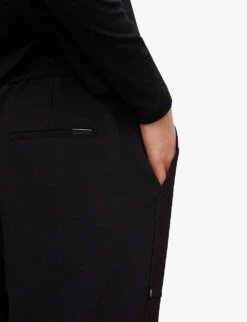 AllSaints Auden Relaxed Mid-rise Stretch-woven Trousers -Sweaty Betty Store R03836055 BLACK ALT05