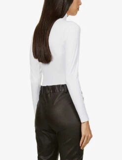 Spanx Turtleneck Stretch-jersey Body 10 Spanx Turtleneck Stretch-jersey Body -Sweaty Betty Store R03838560 WHITE ALT03