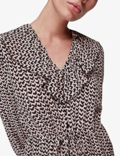 Whistles Abstract Heart-print Woven Midi Dress 12 Whistles Abstract Heart-print Woven Midi Dress -Sweaty Betty Store R03840130 MULTICOLOURED ALT04