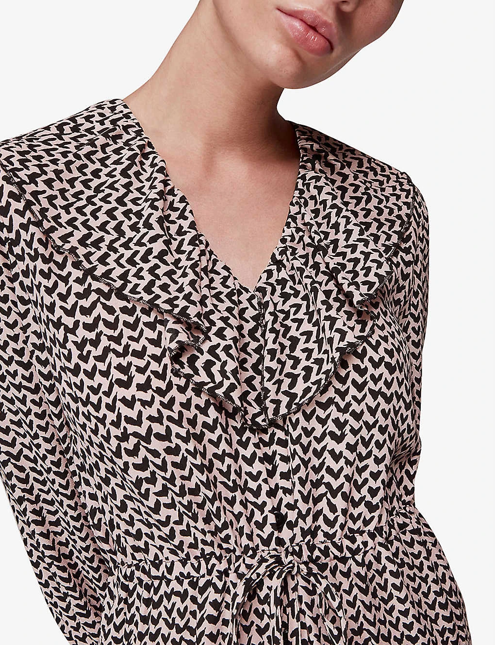 Whistles Abstract Heart-print Woven Midi Dress 7 Whistles Abstract Heart-print Woven Midi Dress - Image 5