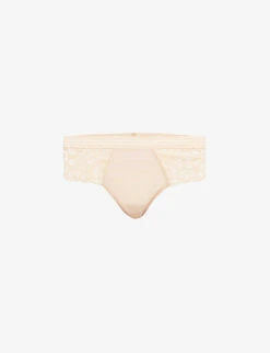 Wacoal Raffiné Mid-rise Stretch-lace Briefs