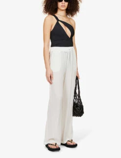 Seafolly Collective One-shoulder Stretch-recycled Nylon Swimsuit 8 Seafolly Collective One-shoulder Stretch-recycled Nylon Swimsuit -Sweaty Betty Store R03854729 BLACK ALT01