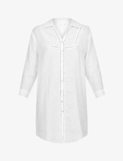 Seafolly Boheme Striped-pattern Cotton Cover-up