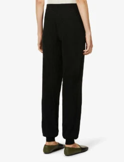 Hotoveli Tapered Mid-rise Cashmere Jogging Bottoms -Sweaty Betty Store R03866824 BLACK ALT03