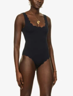 Marysia Palm Springs Scalloped Swimsuit -Sweaty Betty Store R03872306 BLACK ALT02