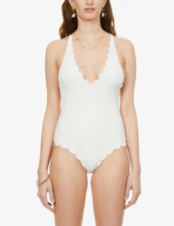 Marysia North Maillot V-neck Swimsuit 9 Marysia North Maillot V-neck Swimsuit -Sweaty Betty Store R03872312 COCONUT ALT02