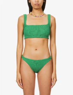 Xandra Crinkle Bikini 10 Xandra Crinkle Bikini -Sweaty Betty Store R03873622 S EMERALD ALT02