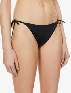 Calvin Klein Intense Power Logo-print High-rise Bikini Bottoms 11 Calvin Klein Intense Power Logo-print High-rise Bikini Bottoms -Sweaty Betty Store R03874197 PVHBLACK ALT04