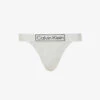 Calvin Klein Reimagined Heritage Mid-rise Stretch-cotton Thong 2 Calvin Klein Reimagined Heritage Mid-rise Stretch-cotton Thong -Sweaty Betty Store R03875714 GREYHEATHER M