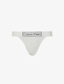 Calvin Klein Reimagined Heritage Mid-rise Stretch-cotton Thong