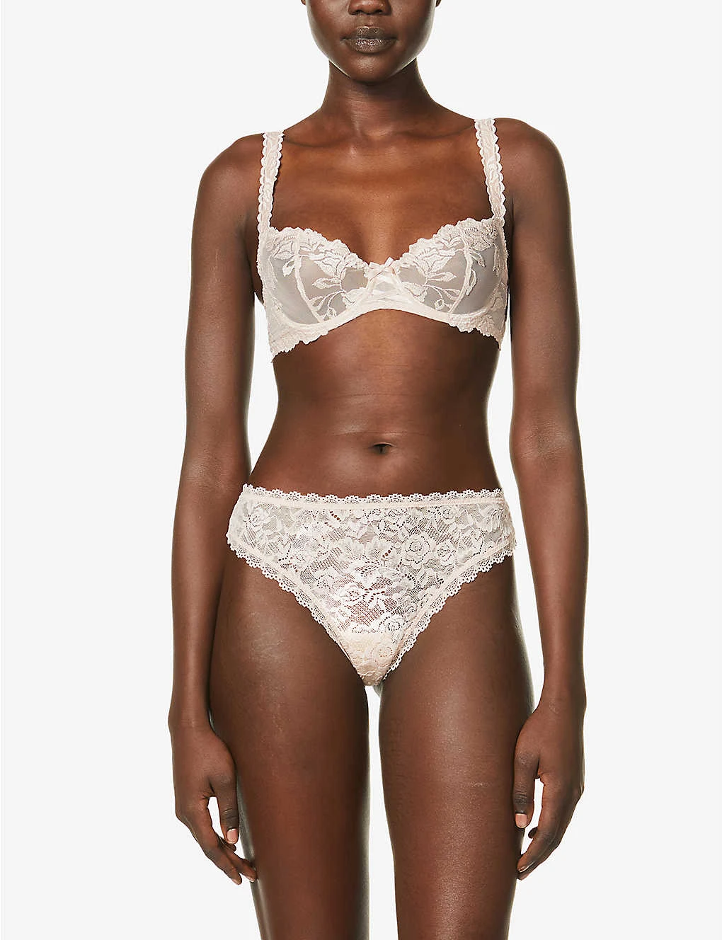 Aubade Softessence Floral-embroidered Stretch-mesh Half-cup Bra 4 Aubade Softessence Floral-embroidered Stretch-mesh Half-cup Bra - Image 2