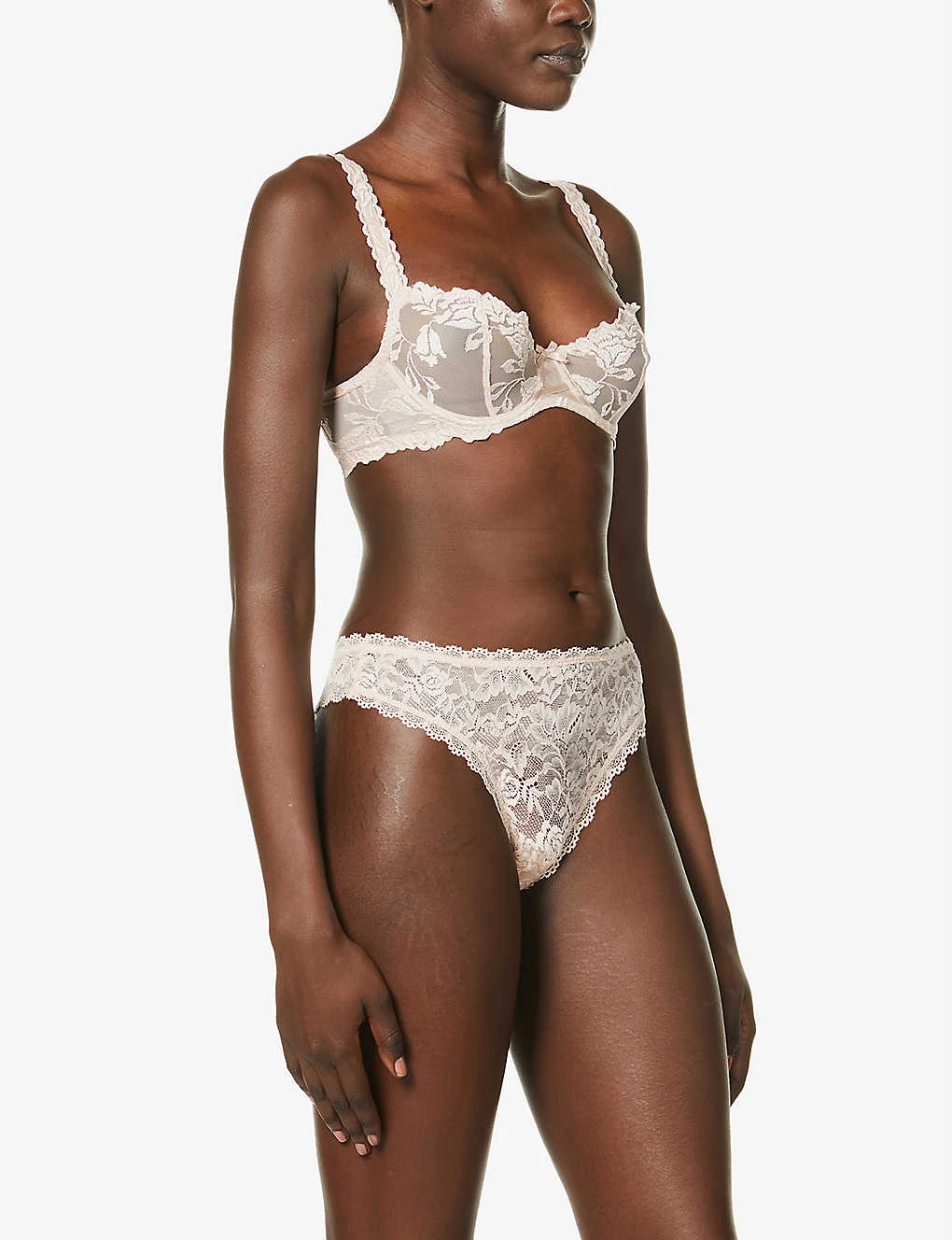 Aubade Softessence Floral-embroidered Stretch-mesh Half-cup Bra 5 Aubade Softessence Floral-embroidered Stretch-mesh Half-cup Bra - Image 3