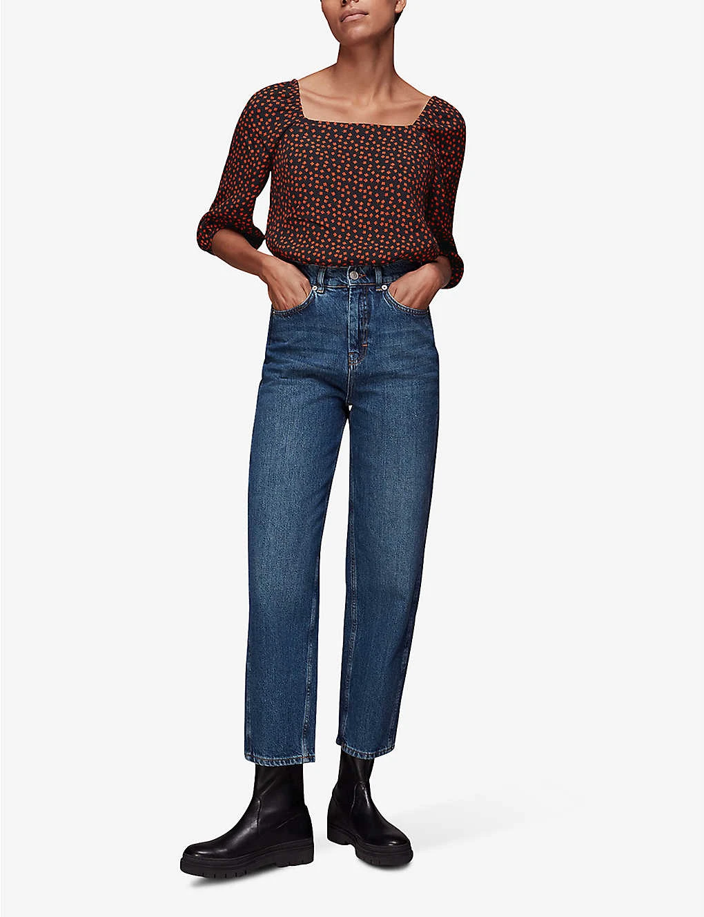 Whistles Blanche Floral-print Square-neck Woven Top 4 Whistles Blanche Floral-print Square-neck Woven Top - Image 2