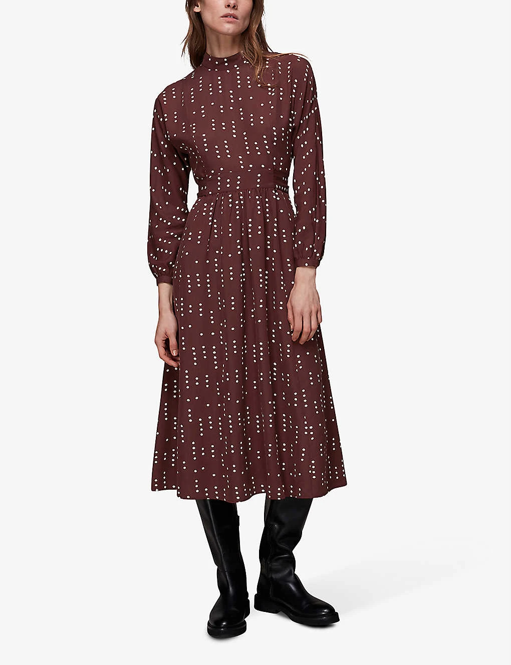 Whistles Theodora Dash Polka Dot Woven Dress 4 Whistles Theodora Dash Polka Dot Woven Dress - Image 2