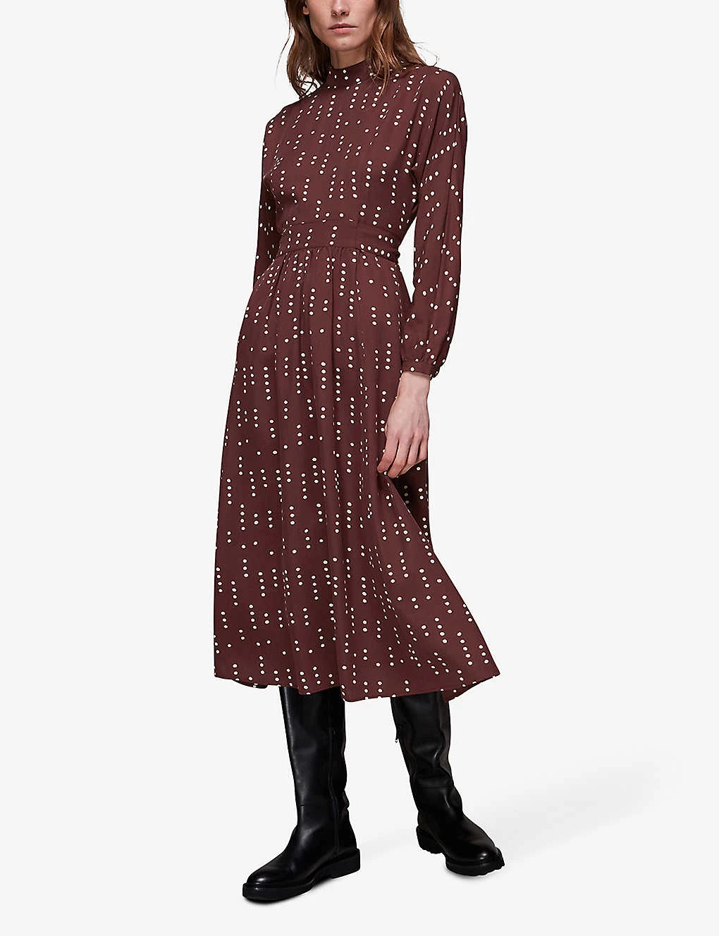 Whistles Theodora Dash Polka Dot Woven Dress 5 Whistles Theodora Dash Polka Dot Woven Dress - Image 3