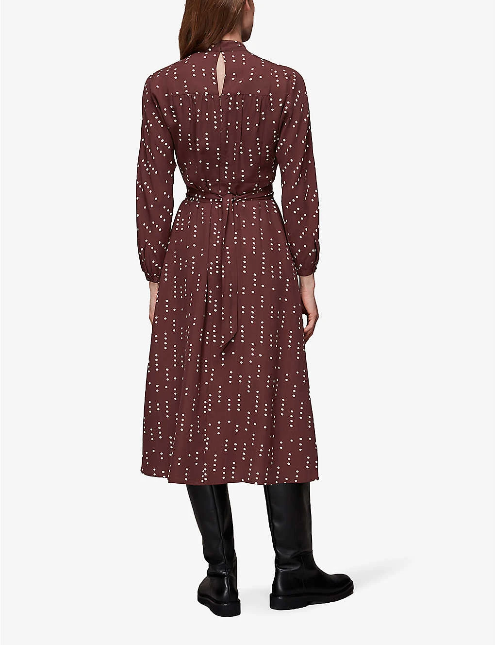 Whistles Theodora Dash Polka Dot Woven Dress 6 Whistles Theodora Dash Polka Dot Woven Dress - Image 4