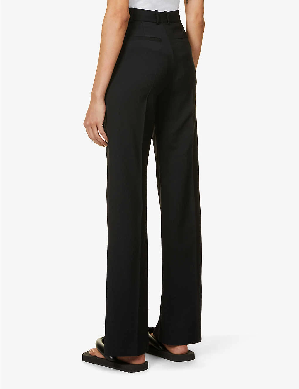 Joseph Morrissey Relaxed-fit High-rise Straight Stretch-wool Trousers 6 Joseph Morrissey Relaxed-fit High-rise Straight Stretch-wool Trousers - Image 4