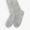 Ribbed Cashmere Bed Socks Sizes 4-7 2 Ribbed Cashmere Bed Socks Sizes 4-7 -Sweaty Betty Store R03905524 SLVRGRYMRL M