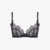 AGENT PROVOCATEUR Lorna Scalloped-lace Underwired Bra -Sweaty Betty Store R03907070 BLACK M