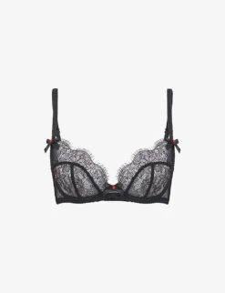 AGENT PROVOCATEUR Lorna Scalloped-lace Underwired Bra