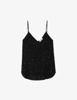 Zadig & Voltaire Casel Star-embellished Woven Cami