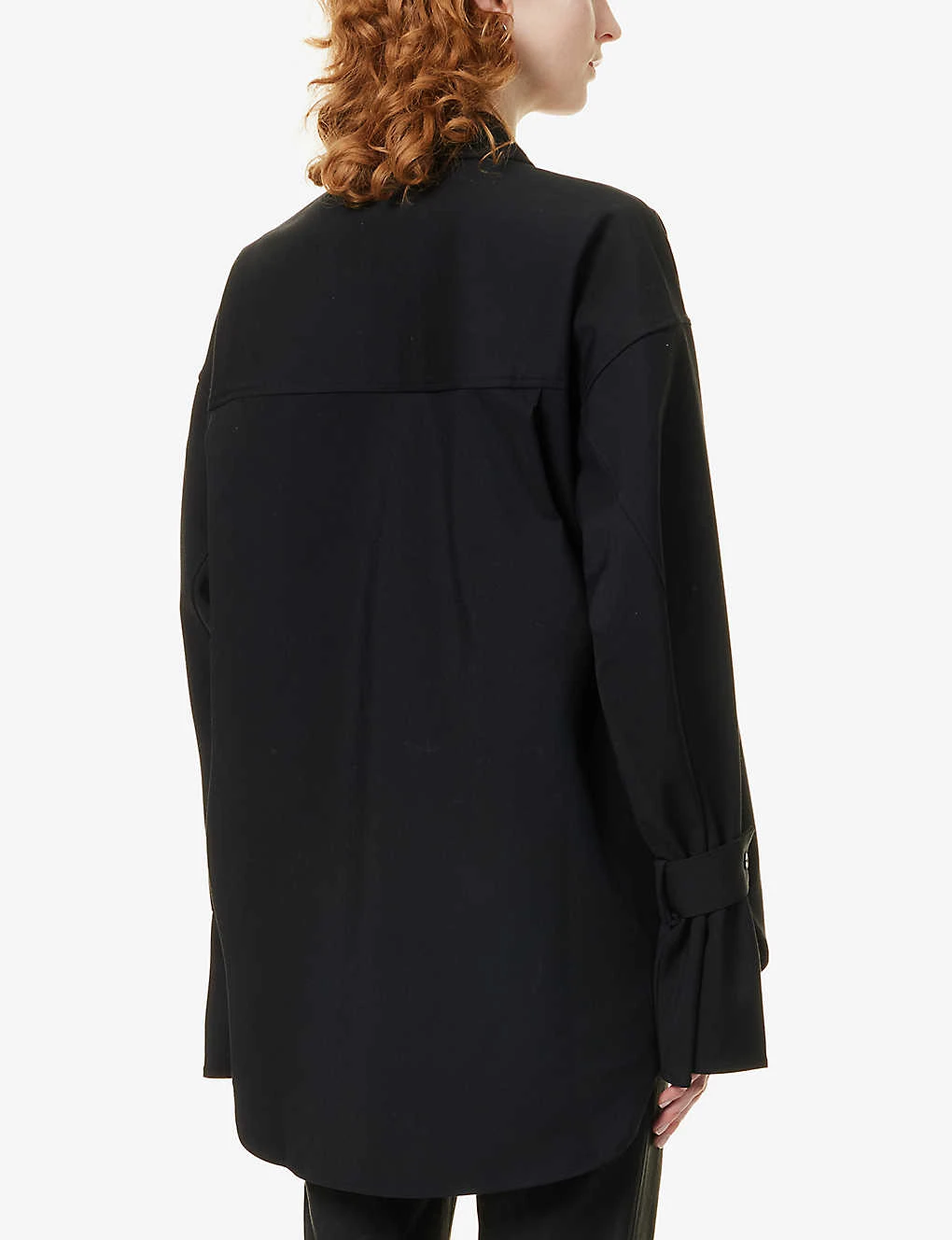 GOOD AMERICAN Tabbed-cuff Loose-fit Cotton-blend Shirt 6 GOOD AMERICAN Tabbed-cuff Loose-fit Cotton-blend Shirt - Image 4