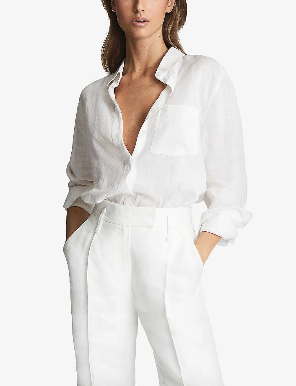 Reiss Campbell Linen Shirt 5 Reiss Campbell Linen Shirt - Image 3