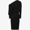 Reiss Lara Off-the-shoulder Stretch-knit Midi Dress -Sweaty Betty Store R03925870 BLACK M