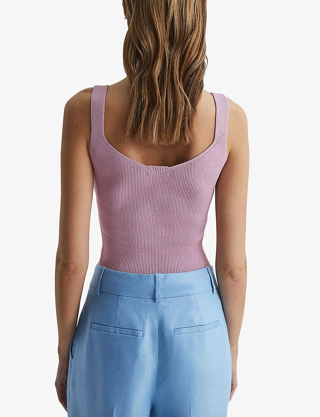 Reiss Daisy Sweetheart-neckline Woven Vest Top 6 Reiss Daisy Sweetheart-neckline Woven Vest Top - Image 4