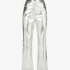 Lupe Straight-leg High-rise Faux Leather Trousers 2 Lupe Straight-leg High-rise Faux Leather Trousers -Sweaty Betty Store R03934385 SILVER M