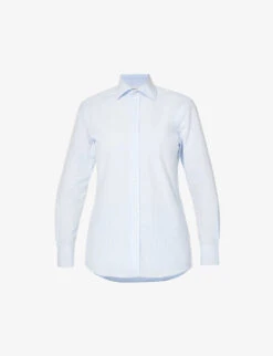 The Boyfriend Long-sleeved Cotton-poplin Shirt