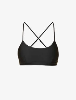 Intrigue Scoop-neck Stretch-woven Sports Bra
