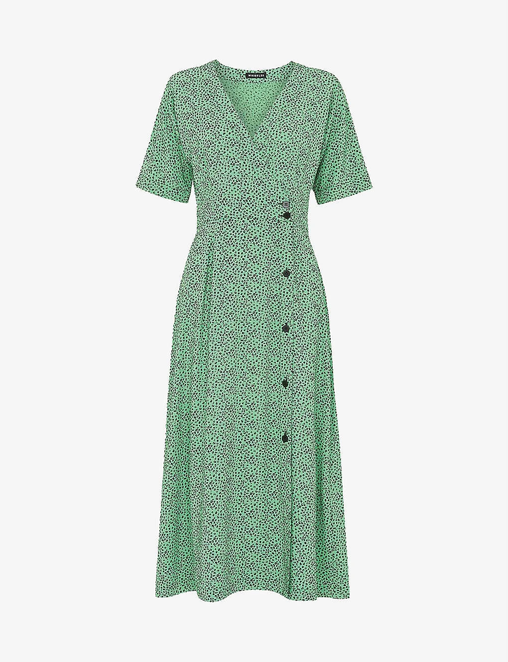 Whistles Ink Leopard-print Crepe Midi Dress 3 Whistles Ink Leopard-print Crepe Midi Dress