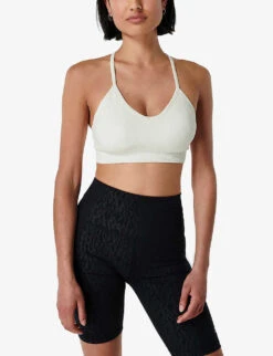 Sweaty Betty Mindful Seamless Stretch-woven Sports Bra 9 Sweaty Betty Mindful Seamless Stretch-woven Sports Bra -Sweaty Betty Store R03948981 LILYWHITE ALT02