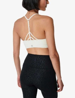 Sweaty Betty Mindful Seamless Stretch-woven Sports Bra 10 Sweaty Betty Mindful Seamless Stretch-woven Sports Bra -Sweaty Betty Store R03948981 LILYWHITE ALT03