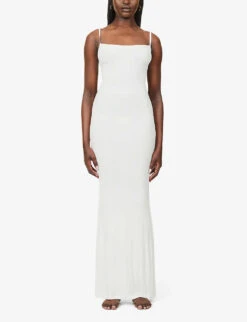 Soft Lounge Ribbed Stretch-jersey Nightdress -Sweaty Betty Store R03958697 MARBLE ALT02