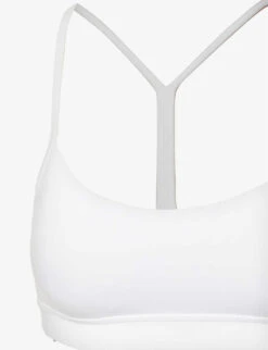 Lululemon Flow Y Scoop-neck Stretch-woven Bra 7 Lululemon Flow Y Scoop-neck Stretch-woven Bra -Sweaty Betty Store R03961160 WHITE ALT02
