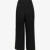 Whistles Wide-leg Elasticated-waist Cropped Linen Trousers 2 Whistles Wide-leg Elasticated-waist Cropped Linen Trousers -Sweaty Betty Store R03963066 BLACK M