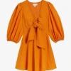 Ted Baker Jozelyn Puff-sleeve Woven Mini Dress 2 Ted Baker Jozelyn Puff-sleeve Woven Mini Dress -Sweaty Betty Store R03974188 ORANGE M