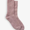 Ribbed Cashmere Bed Socks