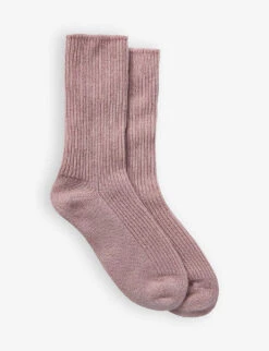 Ribbed Cashmere Bed Socks