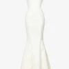Ines Flared Satin Wedding Dress -Sweaty Betty Store R03983460 IVORY M
