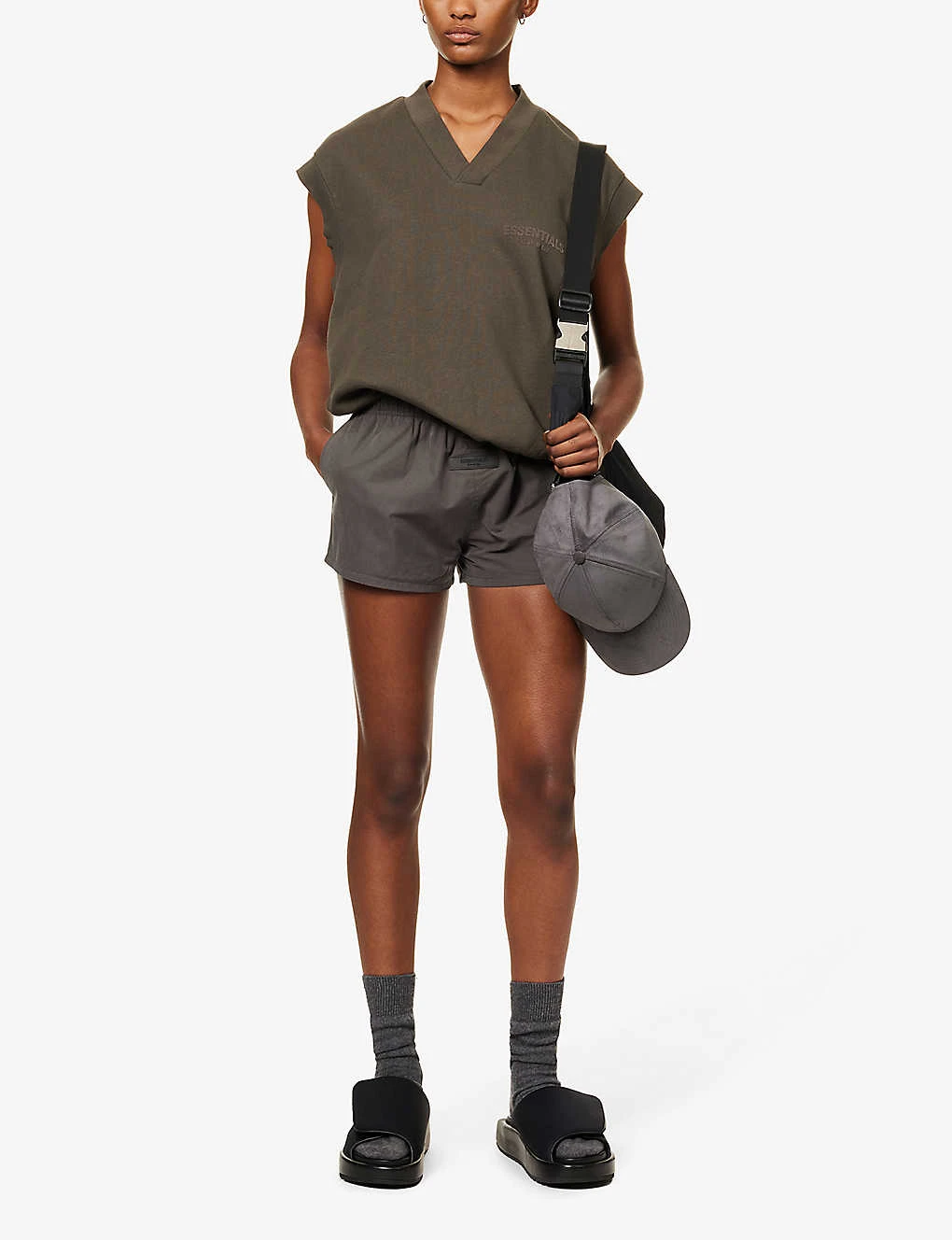 ESSENTIALS Brand-patch Cotton-blend Shorts 4 ESSENTIALS Brand-patch Cotton-blend Shorts - Image 2