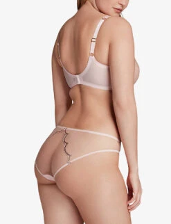 AGENT PROVOCATEUR Lorna Low-rise Mesh Briefs 10 AGENT PROVOCATEUR Lorna Low-rise Mesh Briefs -Sweaty Betty Store R03992390 BABYPINKROSEGOLD ALT03