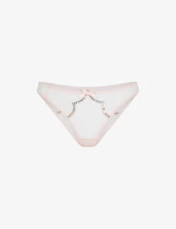 AGENT PROVOCATEUR Lorna Low-rise Mesh Briefs