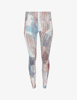 Sweaty Betty Super Soft Abstract-print High-rise Stretch-woven Leggings