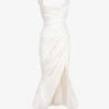 Delphine Sleeveless Satin Maxi Dress -Sweaty Betty Store R03998257 IVORY M