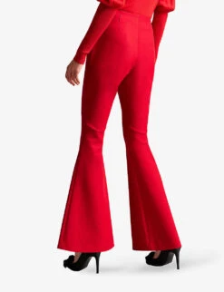 Ted Baker Bevis Panel Flared High-rise Stretch-woven Trousers 9 Ted Baker Bevis Panel Flared High-rise Stretch-woven Trousers -Sweaty Betty Store R03999014 RED ALT03